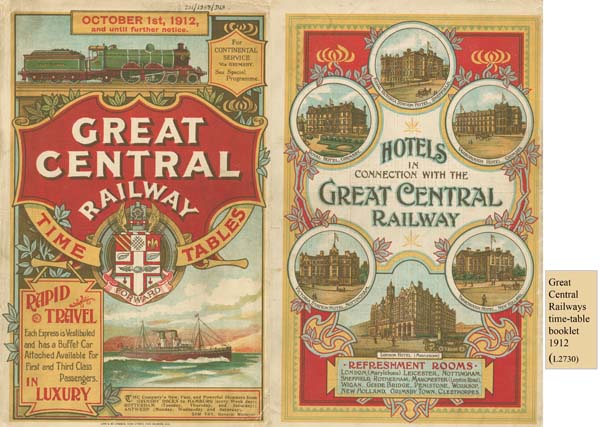gx2-34-Great Central Railway timetable booklet 1912.  L2730 copy